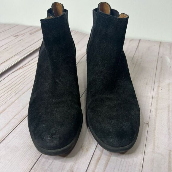 Comfortiva Black Suede Ankle Boots - Picture 5 of 8